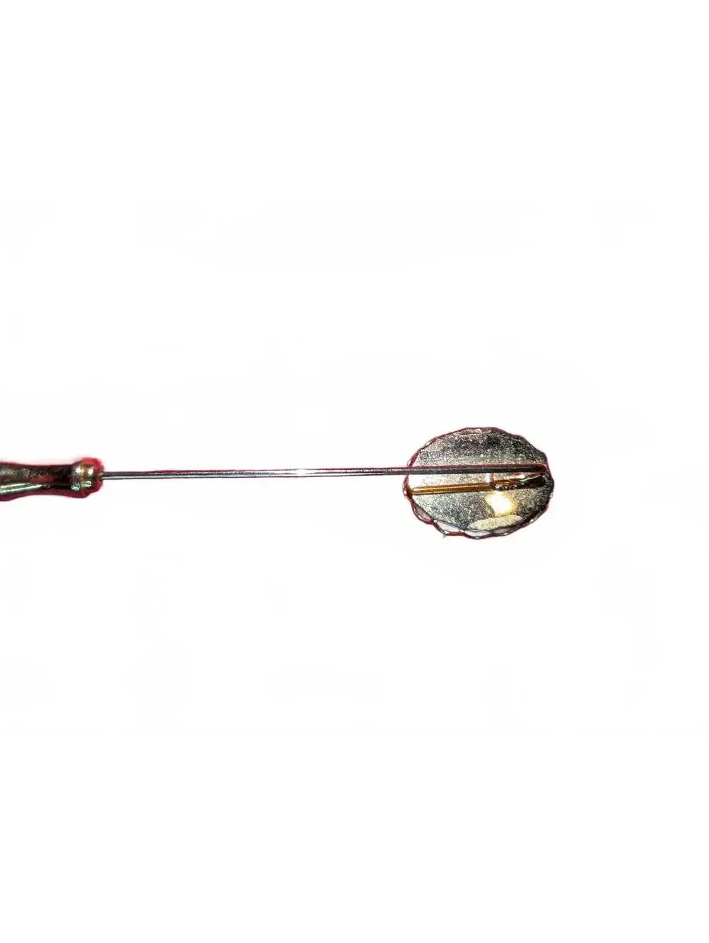 Vintage Cameo Stick Pin with Profile Silhouette